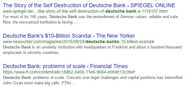 In-Depth Articles for Deutsche Bank