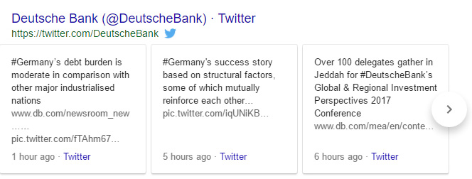 Tweets for Deutsche Bank