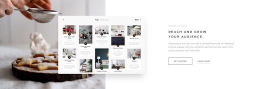 Squarespace benefits copy example